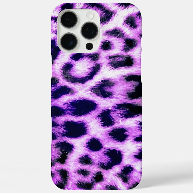 Leopard Cheetah Print Imitate Fur Rosa Case-Mate iPhone Hülle (Rückseite)