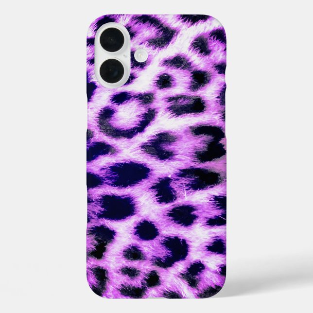 Leopard Cheetah Print Imitate Fur Rosa Case-Mate iPhone Hülle (Rückseite)