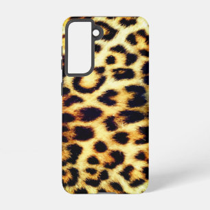 Leopard Cheetah Print Imitate Fur Samsung Galaxy Hülle