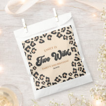 Leopard Cheetah Print Two Wild 2. Geburtstag Party