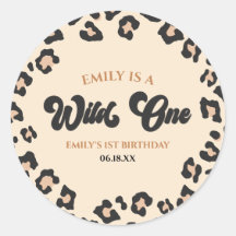 Leopard Cheetah Print Wild 1. Geburtstag Party