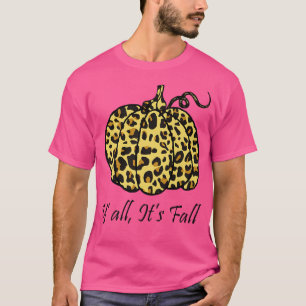 Leopard Cheetah Pumpkin Tierfall Herbst Niedlich C T-Shirt