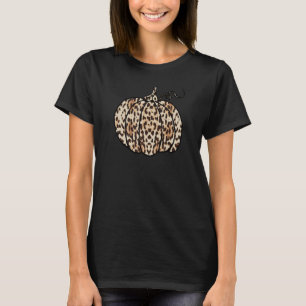 Leopard Cheetah Pumpkin Tierfall Herbst Niedlich C T-Shirt