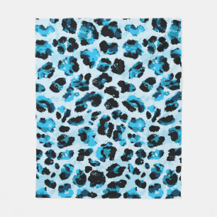 Leopard Cheetah Skin: Vintage Gefärbte Krawatte de Fleecedecke