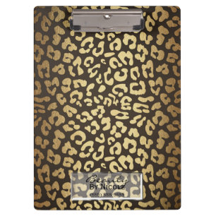 Leopard Cheetah Tierfelldruck Moderne Glamour Klemmbrett