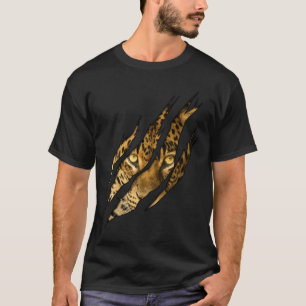 Leopard Cheetah Tiger Leopard Face Lion Cat Appare T-Shirt