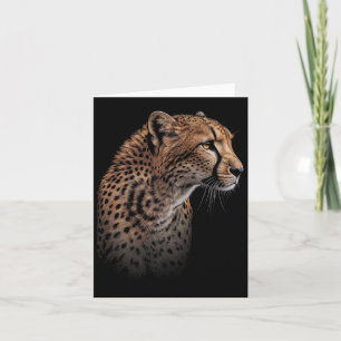 Leopard Cheetah Tiger Leopard Face Lion Cat Karte