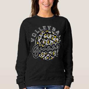 Leopard Cheetah Volleyball Blue Grammy Shirt Fraue