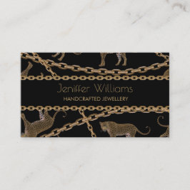 Leopard- Cheetahbus der Goldenen Kette Visitenkarte