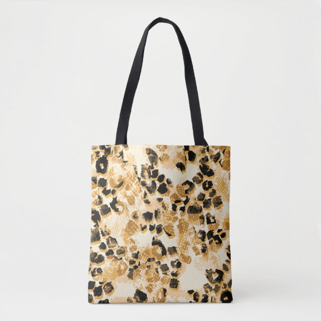 Leopard Chic: Vintage-Muster Eleganz. (Vorderseite)