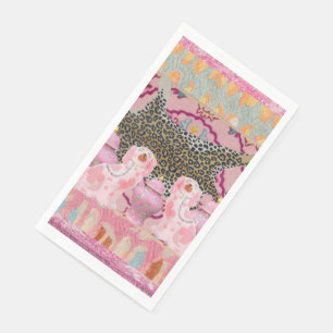 Leopard Chinoiserie Ginger Jar Jaragepapier Serviette