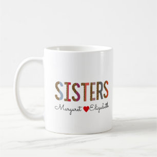 Leopard Colorful Sisters Tasse - Individuelle Name