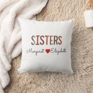 Leopard Colorful Sisters Tasse - Individuelle Name Kissen