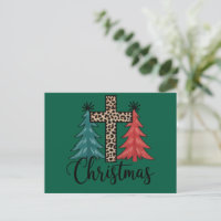 Leopard Cross Weihnachtsbäume Christlich