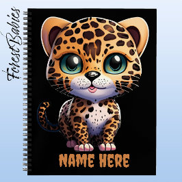 Leopard Cub Kitty Cat Jungle Safari Tier Notizbuch