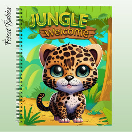 Leopard Cub Safari Animal Kitten Gepunktet Feline Notizbuch
