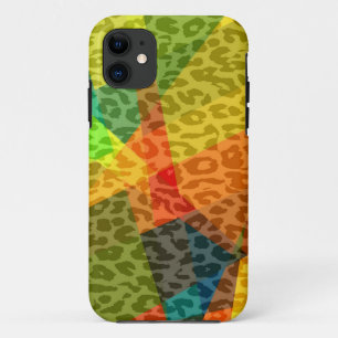 Leopard Cubism Abstrakt Art   Geometrisches Muster Case-Mate iPhone Hülle