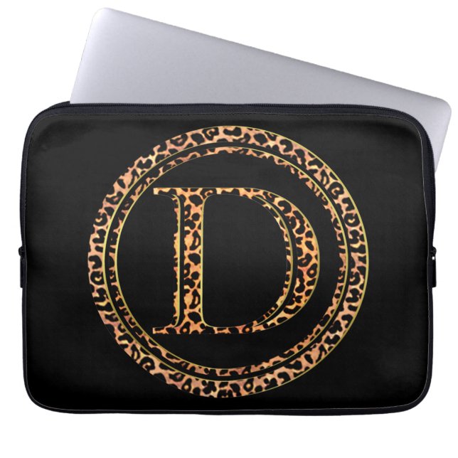 Leopard D Laptopschutzhülle (Vorderseite)