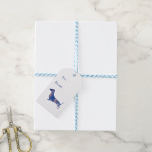 Leopard-Dackel Geschenkanhänger