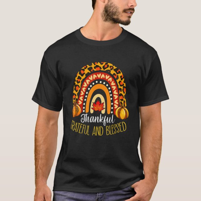 Leopard Dankbarkeit Erntedank Rai für den dankbare T-Shirt (Vorderseite)
