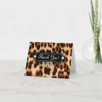 Leopard Danke, dass ihr die Schmuck-Mode der Karte