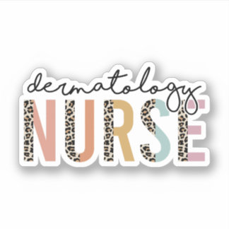Leopard Dermatology Nurse, Dermatology Nursing Aufkleber