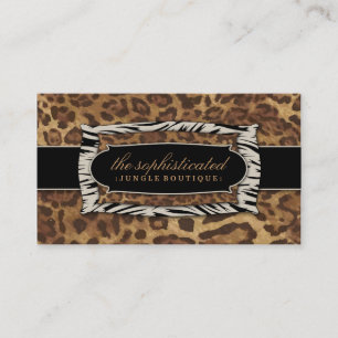 Leopard des Dschungel-311-Sophisticated Visitenkarte