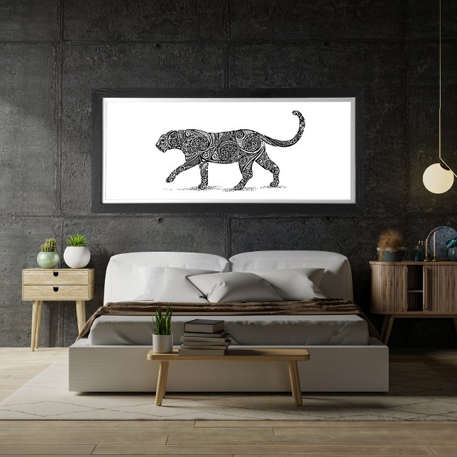 Leopard Design Black Poster (Von Creator hochgeladen)