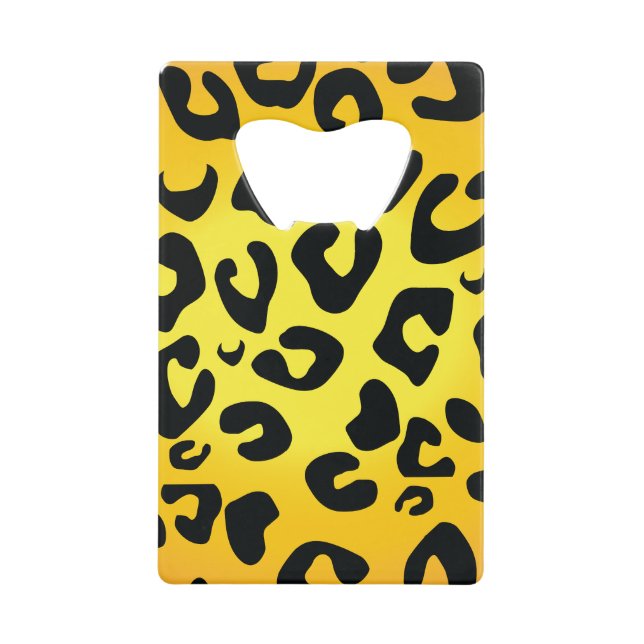 Leopard Design Geldbeutel Flaschenöffner (Vorderseite)