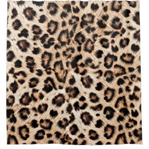 Leopard Design Pattern: Wilde Eleganz. Duschvorhang
