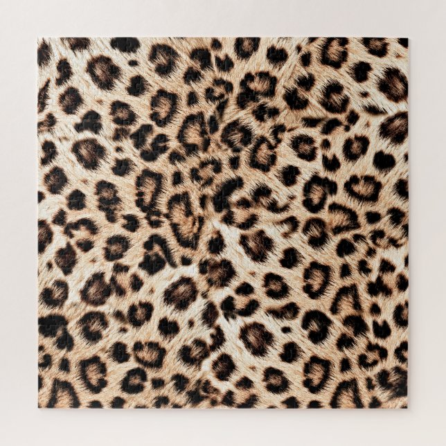 Leopard Design Pattern: Wilde Eleganz. Puzzle (Vertikal)