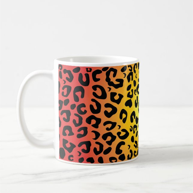 Leopard Design-Tasse Kaffeetasse (Links)