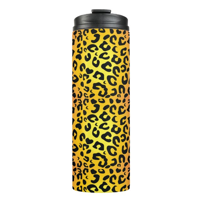 Leopard Design Thermal Tumbler Thermosbecher (Vorderseite)