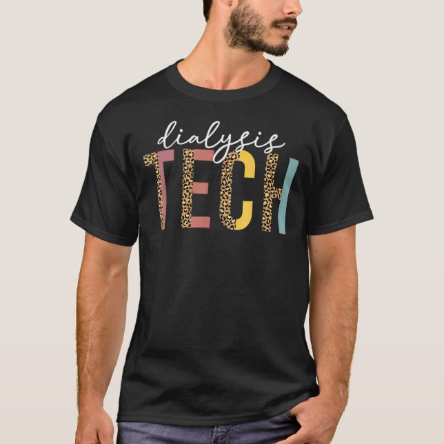 Leopard Dialysis Tech Dialysis Technischer T-Shirt (Vorderseite)