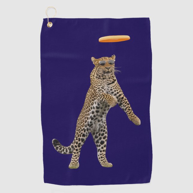 Leopard Disk Golf Handtuch (Vorderseite)