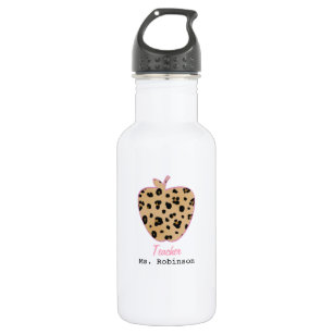 Leopard-Druck-Apple-Lehrer Trinkflasche