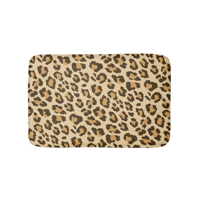 Leopard-Druck-Bad-Matte Badematte (Vorderseite)