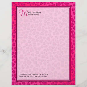 Leopard Druck Briefkopf