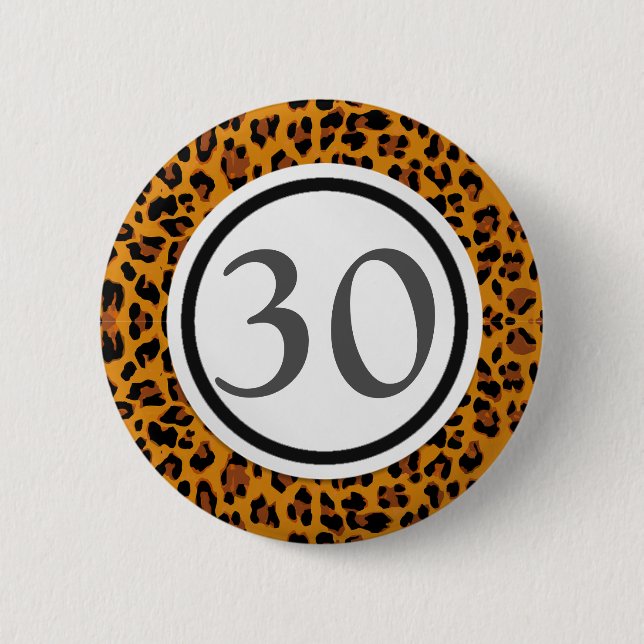 Leopard-Druck Button (Vorderseite)