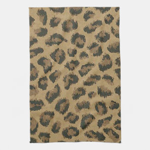 Leopard-Druck-Geschirrtuch Handtuch