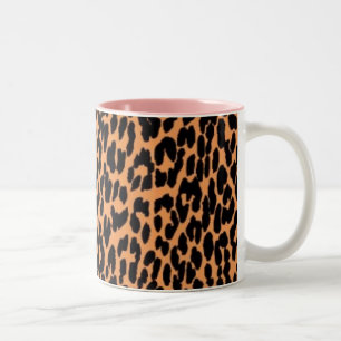 Leopard-Druck-Kaffee-Tasse Zweifarbige Tasse