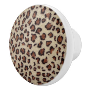Leopard-Druck Keramikknauf