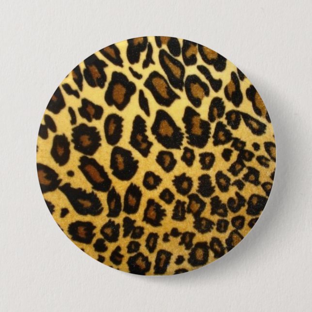 Leopard-Druck-Knopf Button (Vorderseite)