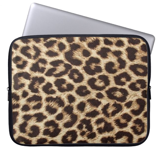 Leopard-Druck-Laptop-Hülse Laptopschutzhülle (Vorderseite)