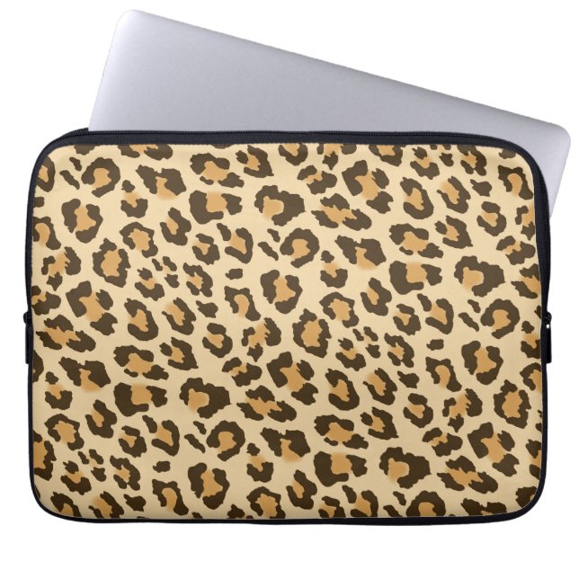 Leopard-Druck-Laptop-Hülse Laptopschutzhülle (Vorderseite)