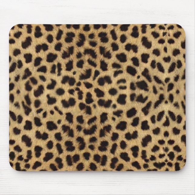Leopard-Druck-Mausunterlage Mousepad (Vorne)