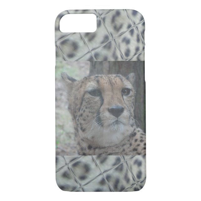 Leopard-Druck mit niedlichem Case-Mate iPhone Hülle (Rückseite)