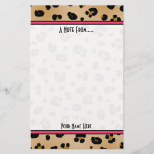 Leopard-Druck-Mode-Briefpapier Briefpapier