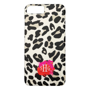 Leopard-Druck-Monogramm iPhone 7 Plusfall 8 Plus/7 Plus Hülle