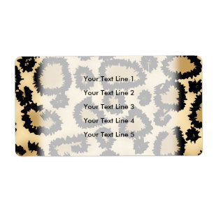 Leopard-Druck-Muster, Brown und Schwarzes